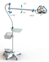 Eclairage STERIS d'examen HexaLuxTM version roulante (EXLCEIL) - Delynov