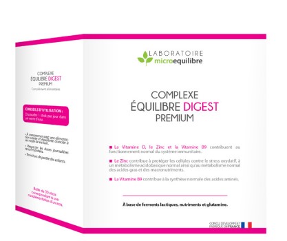 Complément alimentaire complexe équilibre digestif premium (equidigest) - Laboratoire Microéquilibre - Delynov