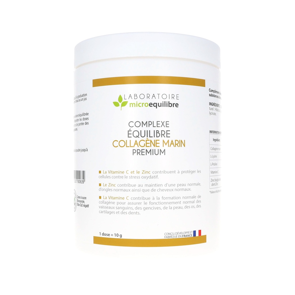 Complément alimentaire équilibre collagène marin premium (equicol) - Laboratoire Microéquilibre - Delynov