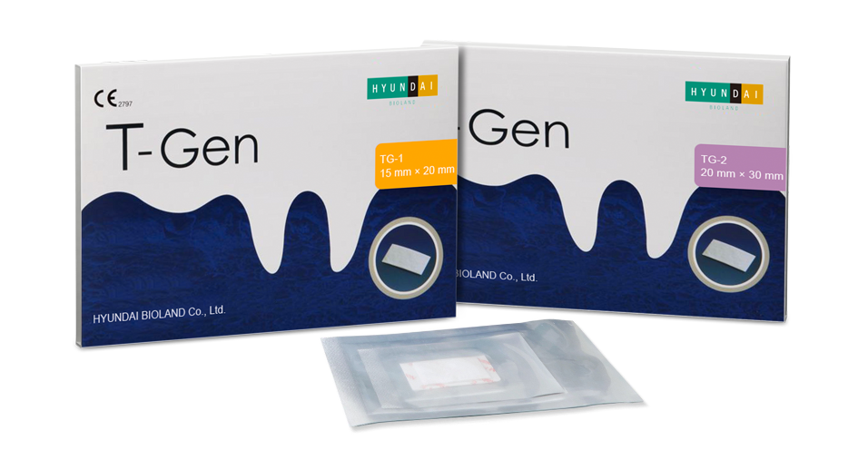 Resorbable collagen membrane 15X20 mm T-GEN - Hyundai Bioland - Delynov