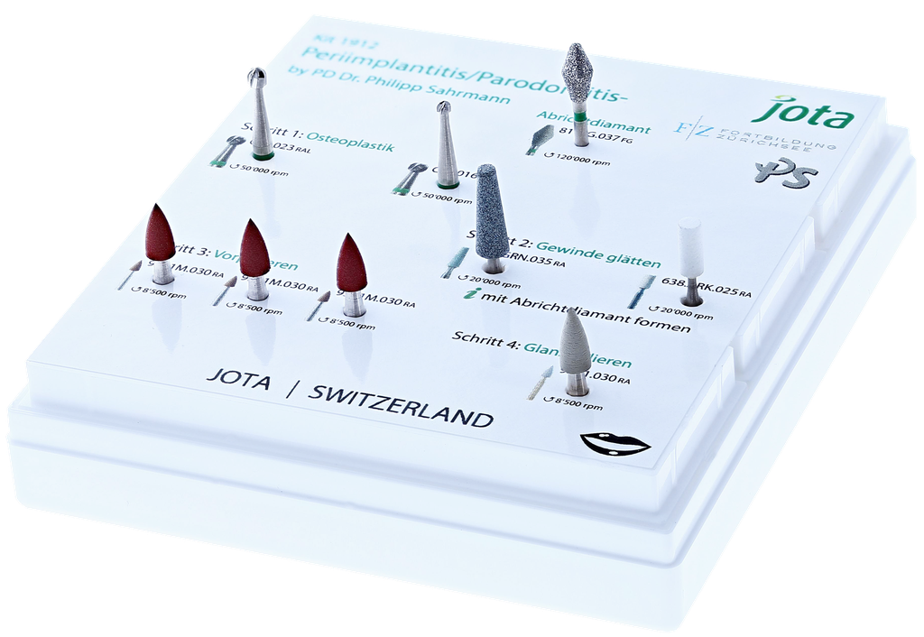 Implantitis/periodontitis kit according to Dr. Philippe Sahrman (1912) JOTA - Delynov