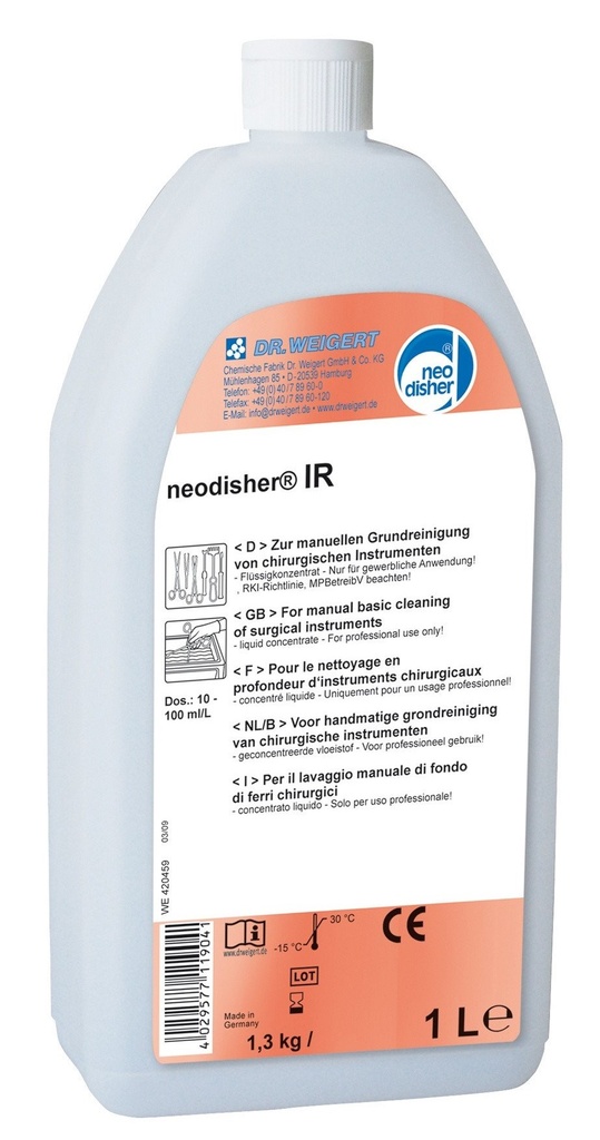 Neodisher IR 1L (420449) - Implantology Cleaning Solution - Dr WEIGERT - Delynov