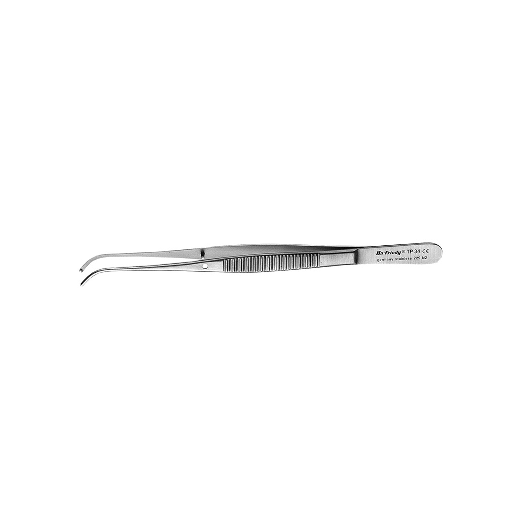 Surgical Fabric Forceps Semkin Taylor No. 34 1X2 Curved 12.5cm - Hu-Friedy - Delynov