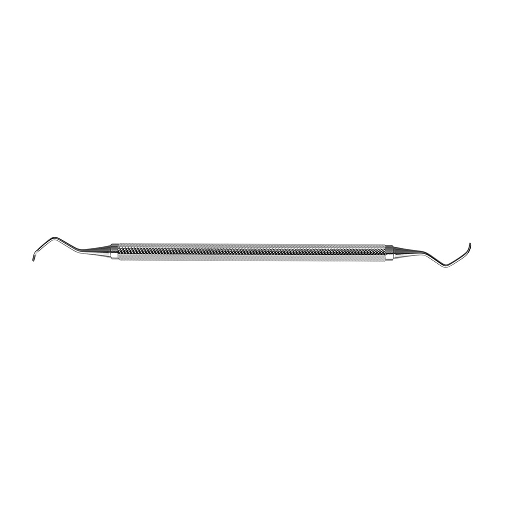 Curette number 411/412 with universal handle number 2 - Hu-Friedy - Delynov