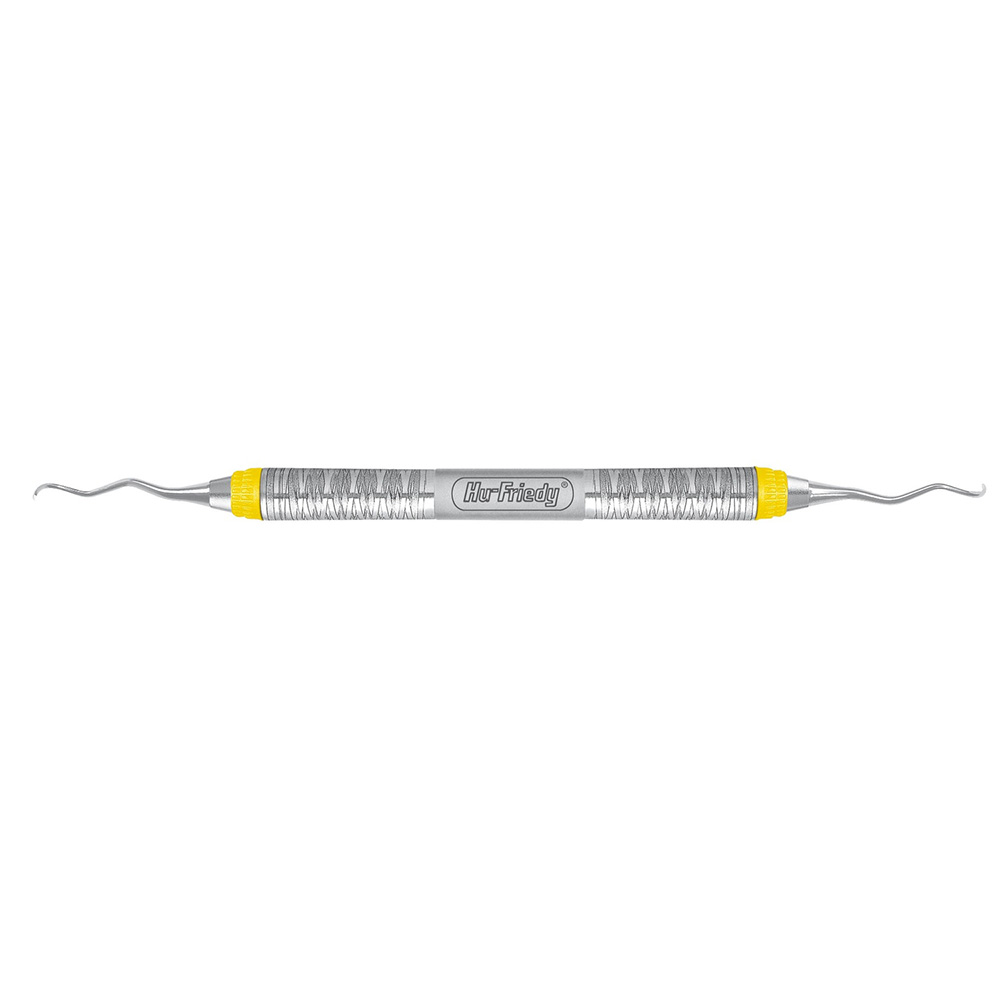 Curette Gracey n°215/216 manche n°7 jaune convexe-concave - Hu-Friedy - Delynov