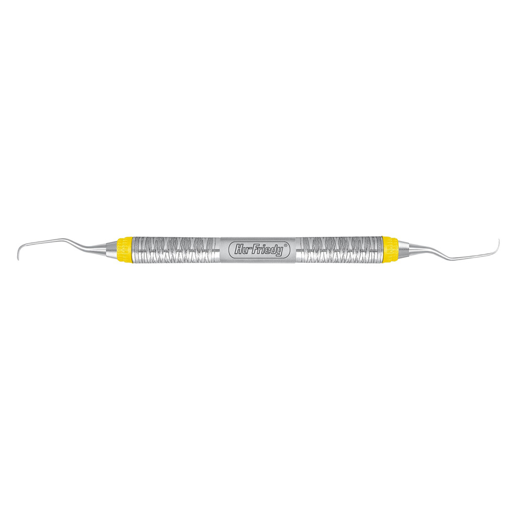 Graceus Curette n°5/6 with n°7 yellow AF handle lab/ling - Hu-Friedy - Delynov