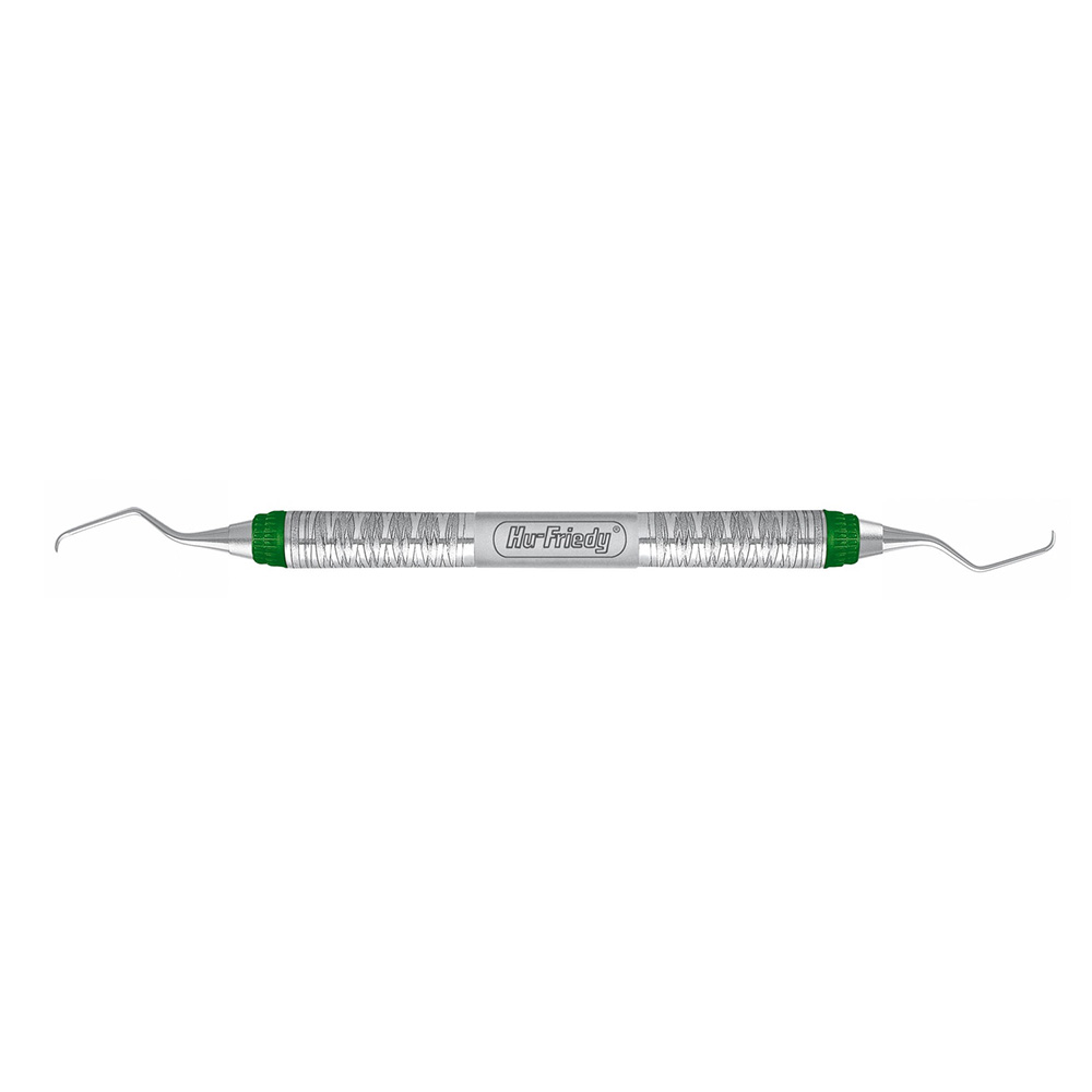 Curette Gracey n°7/8 avec manche n°7 vert pour chirurgie orale/buccale - Hu-Friedy - Delynov