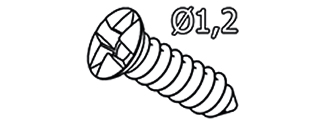 Micro-vis en titane CMS diamètre 1.2 x 3 mm - Helmut Zepf (47.574.03) - Delynov