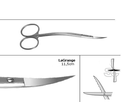 La Grange - Ciseaux à Gencives - 11.5 cm - Helmut Zepf (46.057.11SC) - Delynov