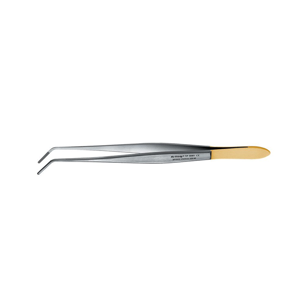 Tissue Forceps Cushing Perma Sharp 45 degree Curved 18cm for Dental Surgery - Hu-Friedy