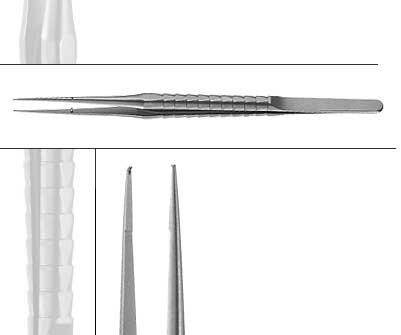 Micro dissecting forceps with claws - Helmut Zepf (22.810.17D) - Delynov