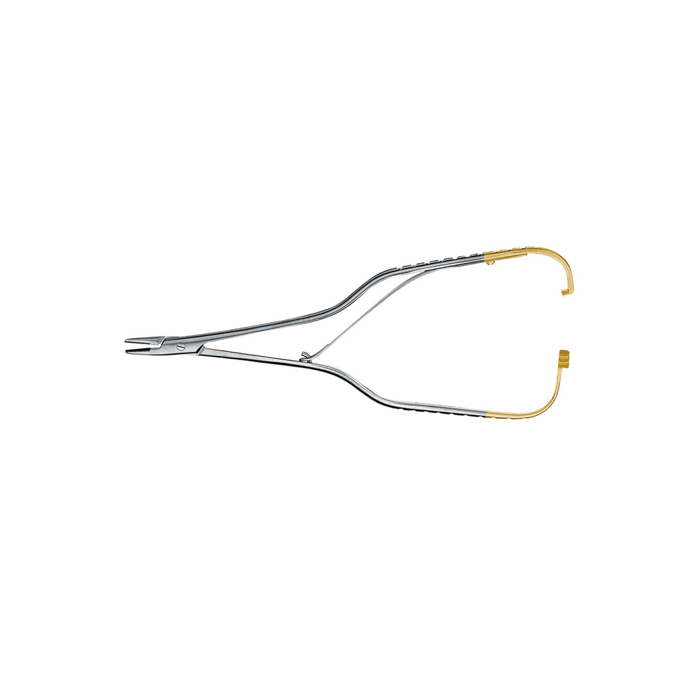 Needle Holder Wrinkle Number 5022 in 16cm Grooved Tungsten Carbide - Hu-Friedy - Delynov