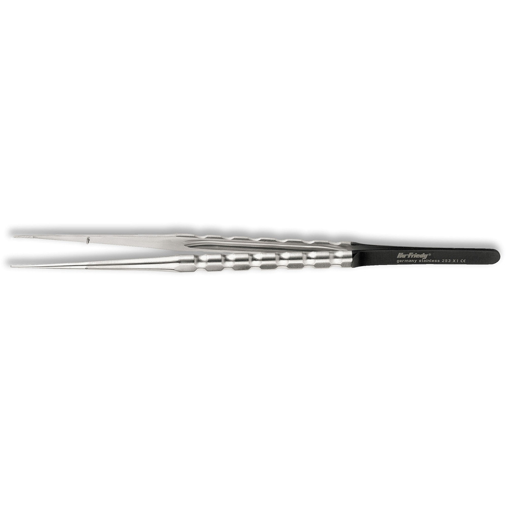 Fabric Micro Tissue Forceps with SinusLine Straight Handle 18cm - Hu-Friedy - Delynov