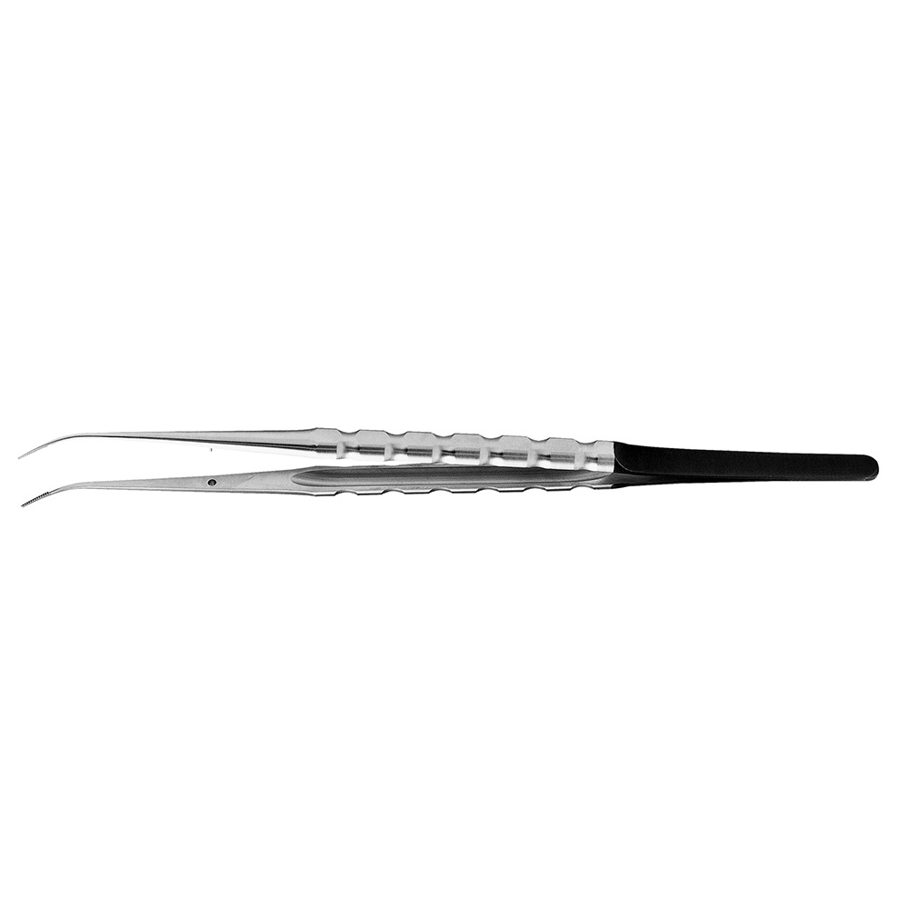 Translation: Micro Cooley Tissue Forceps, SinusL 18cm Curved Handle - Hu-Friedy - Delynov