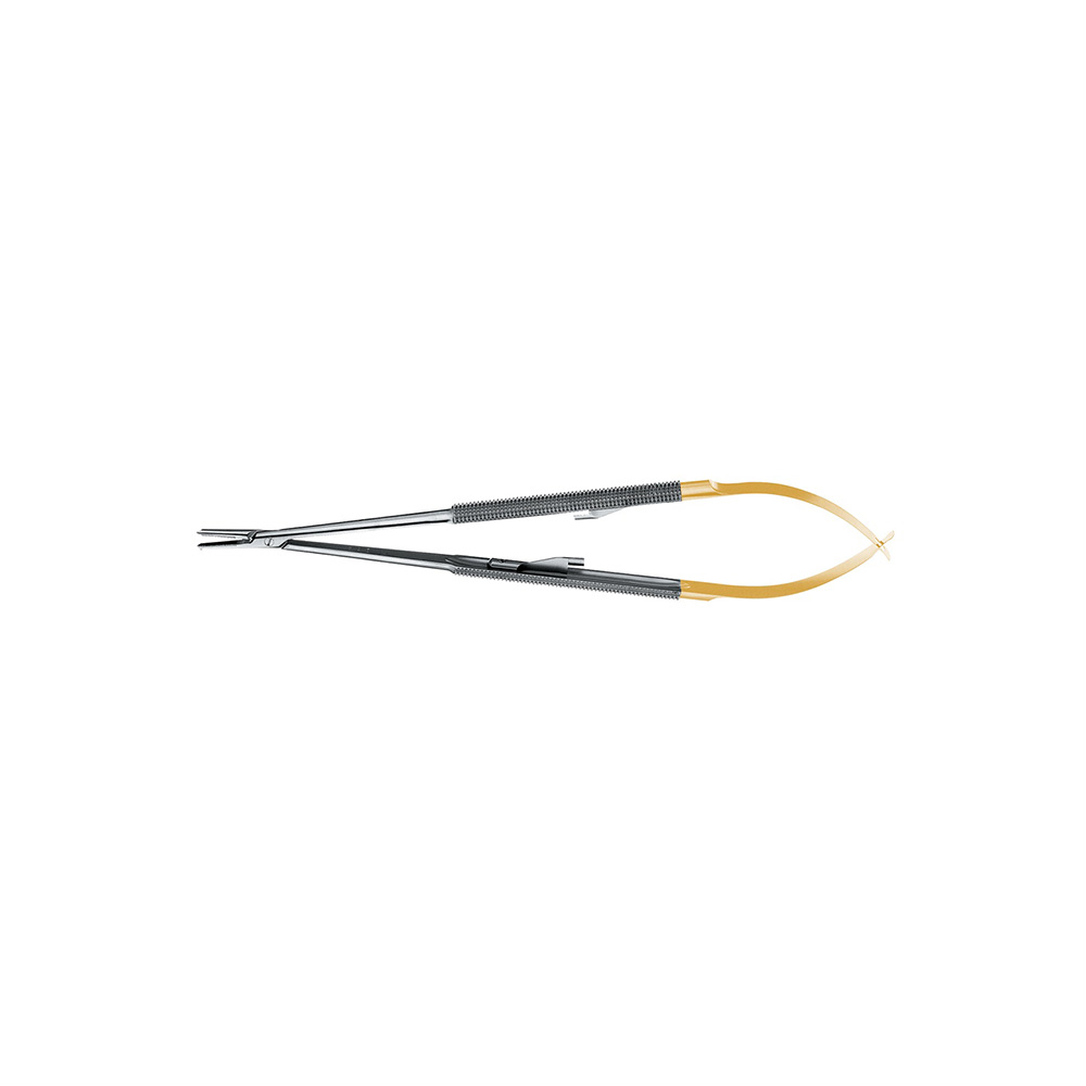 Needle holder Castroviejo Number 5024R round striated tungsten carbide 18cm - Hu-Friedy - Delynov