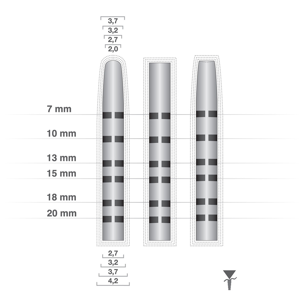 Kit d'ostéotomes Hu-Friedy pour implantologie, chirurgie orale et maxillo-faciale - Delynov