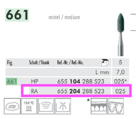 x5 fraises abrasives corindon roses - Meisinger - Hager & Meisinger GmbH (6000661204003) - Delynov