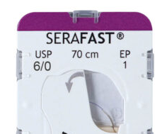 SERAFAST résorbable violet (6/0) aiguille DS-12 de 70 CM boite de 24 sutures - Serag & Wiessner (JO073212) - Delynov