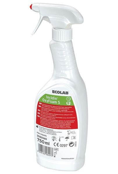 Carton de 6 x 750 ml de Flacons pulvérisateurs de 750 ml - Désinfectant Incidin Oxyfoam S - Anios (ECL3082060) - Delynov