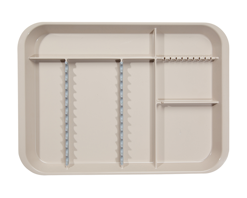 Plateau B-Lok with compartments, beige (34.0 x 24.5 x 2.2 cm) - ZIRC - Delynov