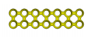 Large Matrix 14-Hole Osteosynthesis Plate - Titamed (A05-98-014) - Delynov