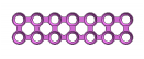 Osteosynthesis plate wide matrix 14 holes - Titamed (A06-98-014) - Delynov