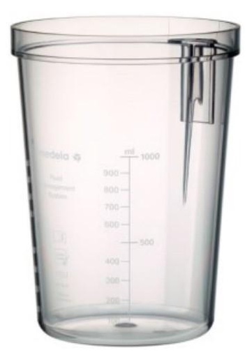 [077.0110] Reusable 1L Medela Dental Surgery Suction Canister (077.0110) - Delynov