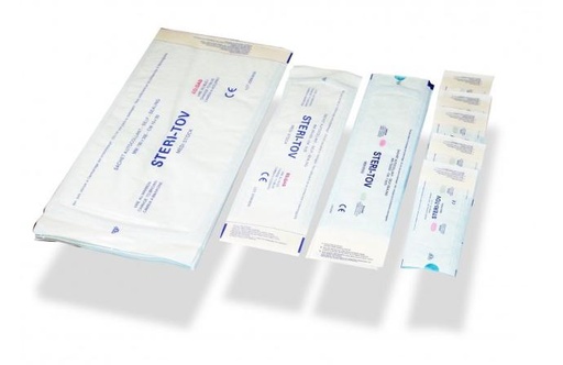 Sachet de stérilisation autocollant pour implantologie, chirurgie orale et dentaire - Medi Stock - Delynov