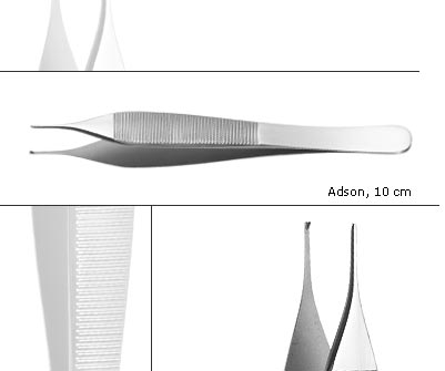 [22.488.12] Micro-Adson Dissecting Forceps with Teeth - Helmut Zepf (22.488.12)