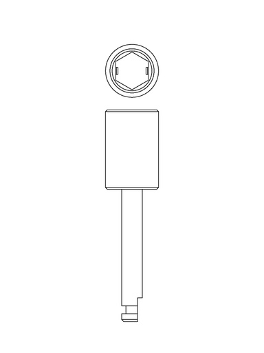 [39CA8RA] Short adapter for spreader implantology CA8RA - meisinger - (39ca8ra) - delynov