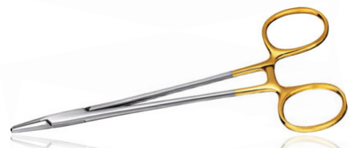 [41.252.15TC] The product title Porte-Aiguille - Helmut Zepf (41.252.15TC) can be translated to Needle Holder - Helmut Zepf (41.252.15TC) for your Delynov website.