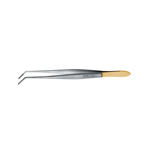 [TP5061] Tissue Forceps Cushing Perma Sharp 45 degree Curved 18cm for Dental Surgery - Hu-Friedy