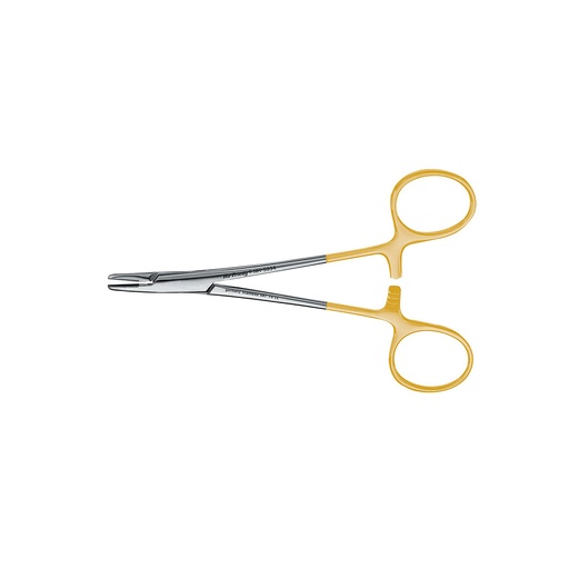 [NH5034] Hegar-Baumgartner Needle Holder Number 5034 in 14cm Grooved Tungsten Carbide - Hu-Friedy - Delynov