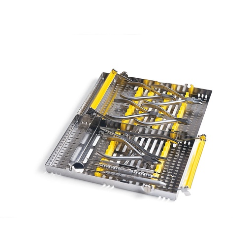 [TNCVKR1] IMS Cassette Ortho Two Tier 20 instruments yellow - Hu-Friedy - Delynov Online Store