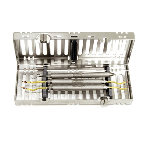 [SCHUSET] Implantology and Oral Surgery Set Hu-Friedy - Delynov, including 1 Prog.1 CLG, 1 Soundg and 1 cassette.