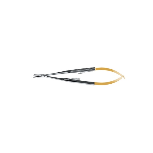 [NH5021] Castroviejo Needle Holder Number 5021 Curved Tungsten Carbide 14cm - Hu-Friedy - Delynov