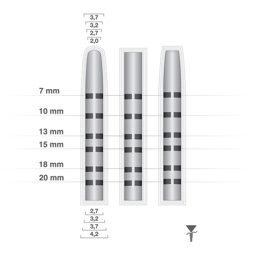 [BONEKIT] Kit d'ostéotomes Hu-Friedy pour implantologie, chirurgie orale et maxillo-faciale - Delynov