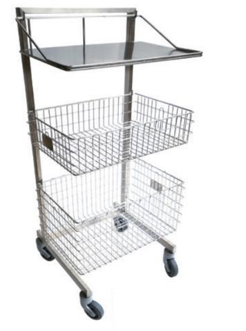 [ST3] 3-level Chariot 55cm x 53cm x 1 260cm with 4 nylon wheels Ø100 (Made in France) - Alter Medical (ST3) - Delynov