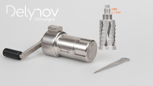 Broyeur Bone Mill Noviomagus - Spierings produced for bone grafts.